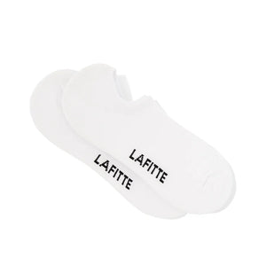 Lafitte No Show Socks- White 2pack
