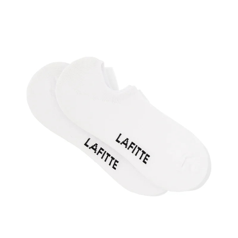 Lafitte No Show Socks- White 2pack