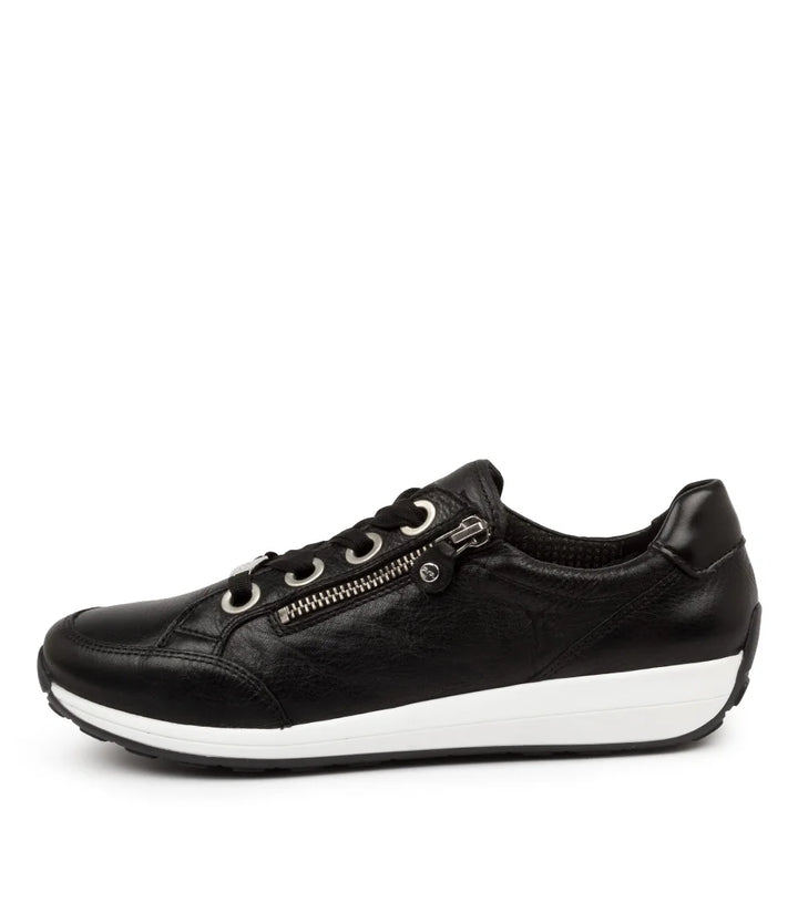 Ara Osaka Black-White Sole 12-34587-01
