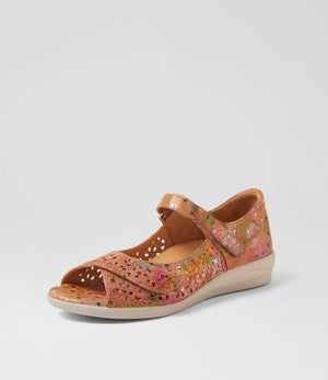 Ziera Daffodil Tan Dot Print