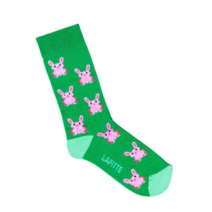 Lafitte Socks Rabbit Green