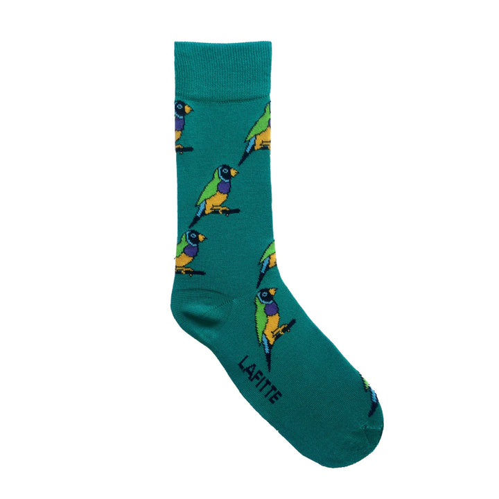 Lafitte Bamboo Gouldian Finch Endangered Animals - Jade Socks.