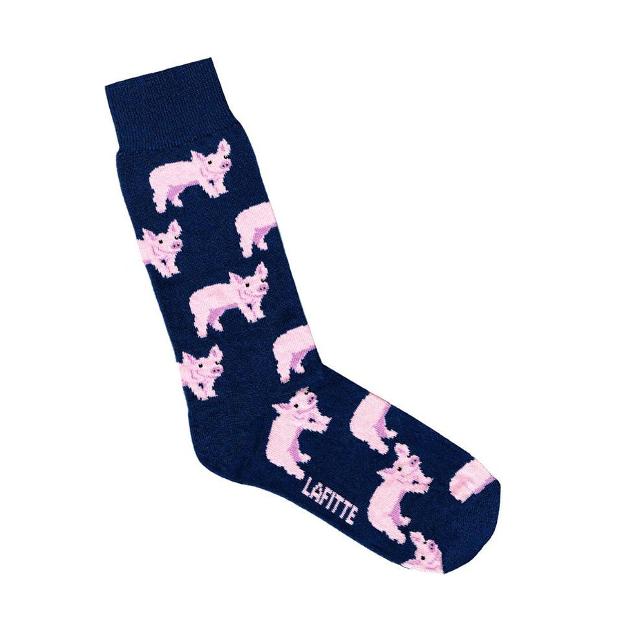 Lafitte Socks Pig Navy