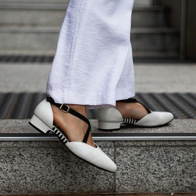 lily white shoes EMOII Lily - White Nappa Leather – Happy Fit Footwear