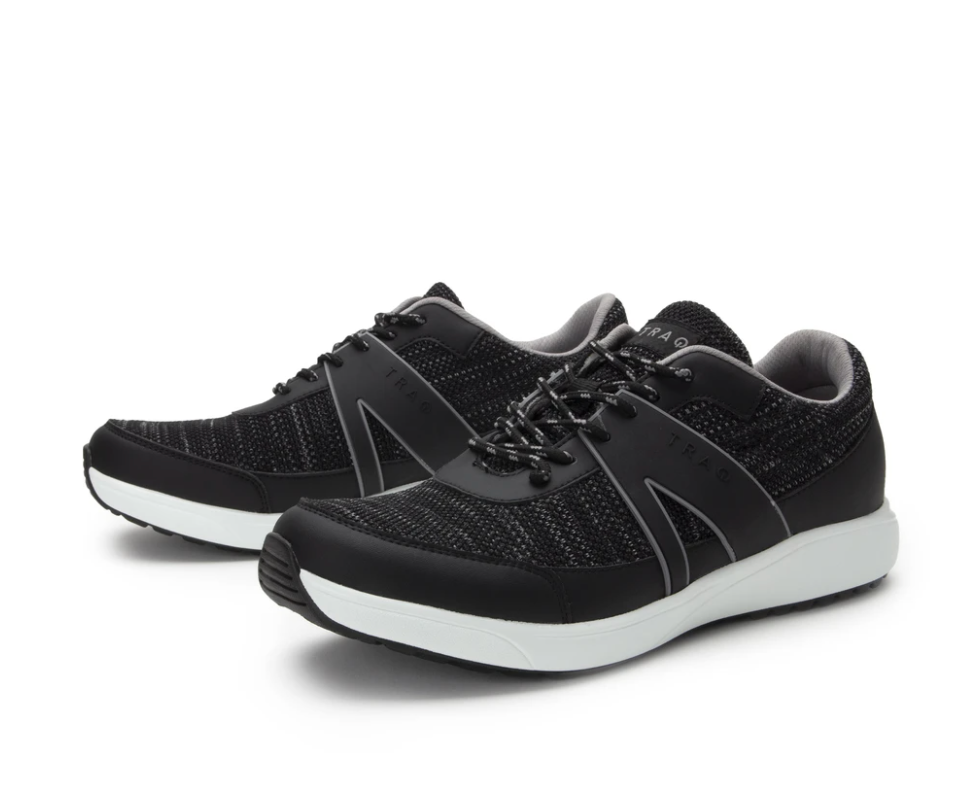 TRAQ Qarma 2 Men’s Black Textualize – Happy Fit Footwear - #1 Shoe ...