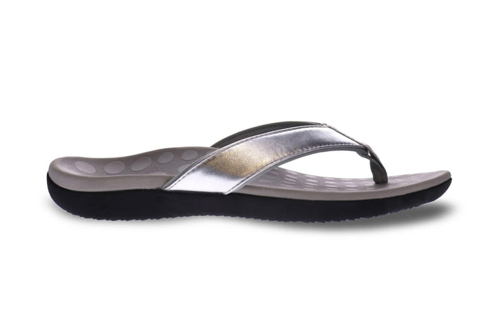 Scholl Sonoma II Thong Smooth Silver